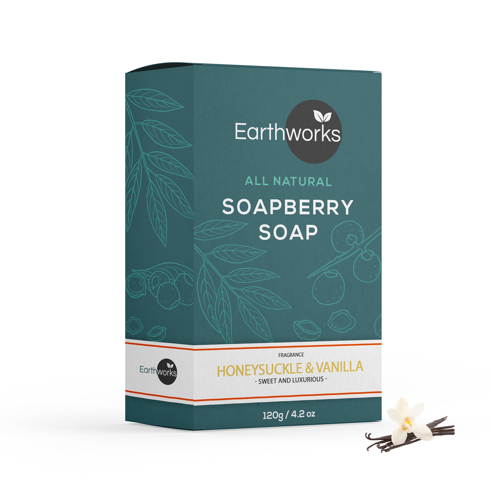 Soapberry Bar Soap - Honeysuckle & Vanilla (3541059993664)