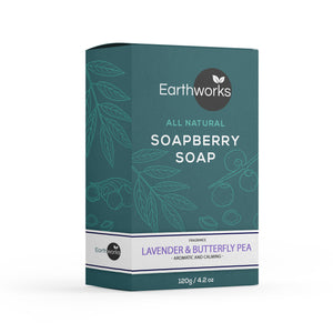 Soapberry Bar Soap - Lavender & Butterfly Pea (4384476659776)