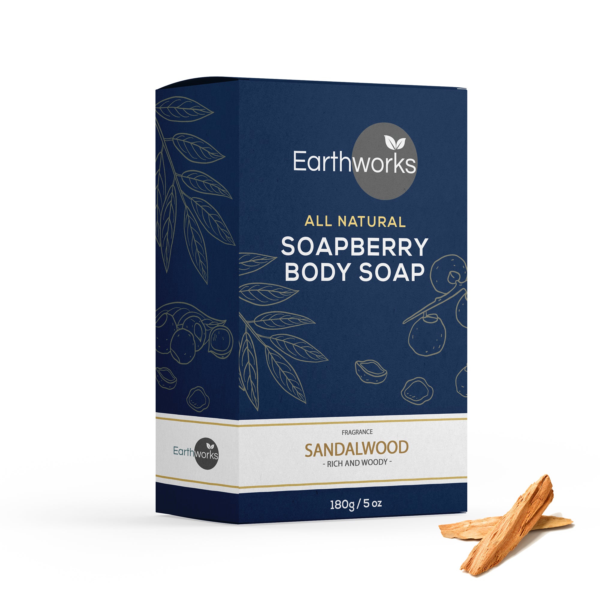 Soapberry Body Soap - Sandalwood (4488366587968)